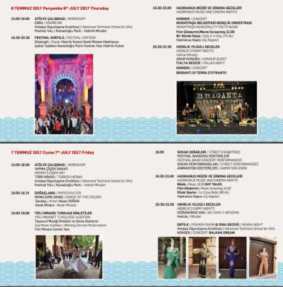 Uluslararası Kaleiçi Old Town Festival Programı, 6-7 Temmuz